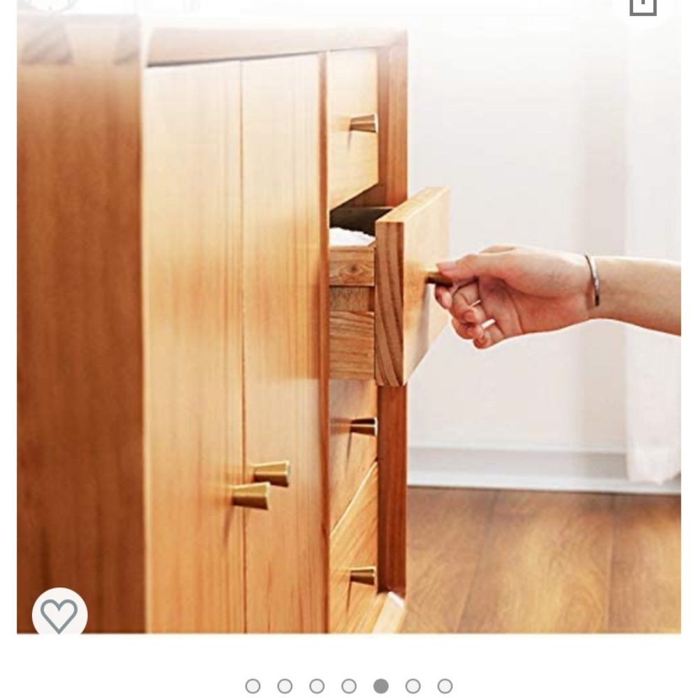 NIB Small Modern Brass Drawer Pulls, Set of 12